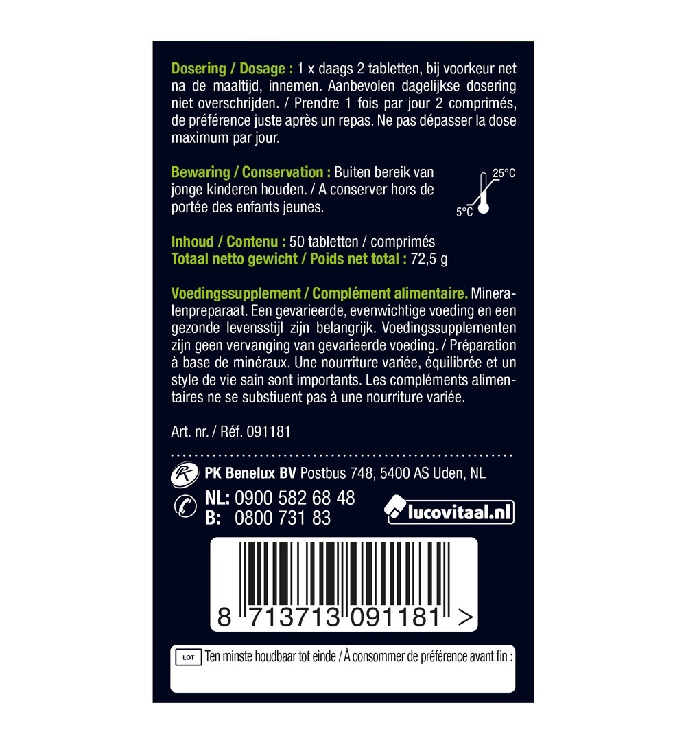 Lucovitaal Zuur Base Balans (50 tabletten) - image 6