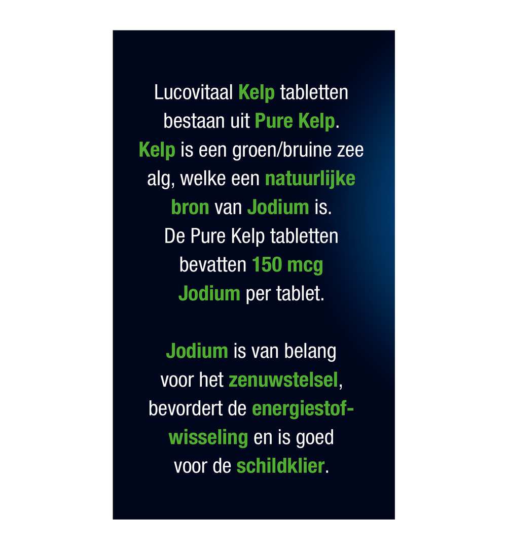 Lucovitaal Pure Kelp (60 tabletten) - image 5