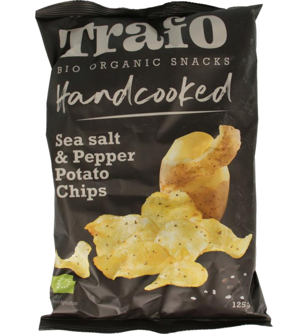 Trafo Chips handcooked zeezout & peper (125 gr)