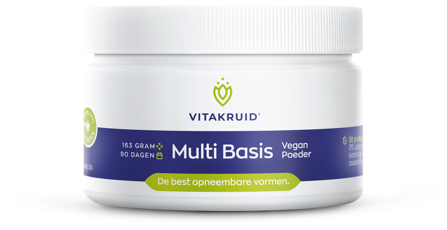 Vitakruid Multi Basis Vegan Poeder Met Natuurlijke Vormen (163 gr)