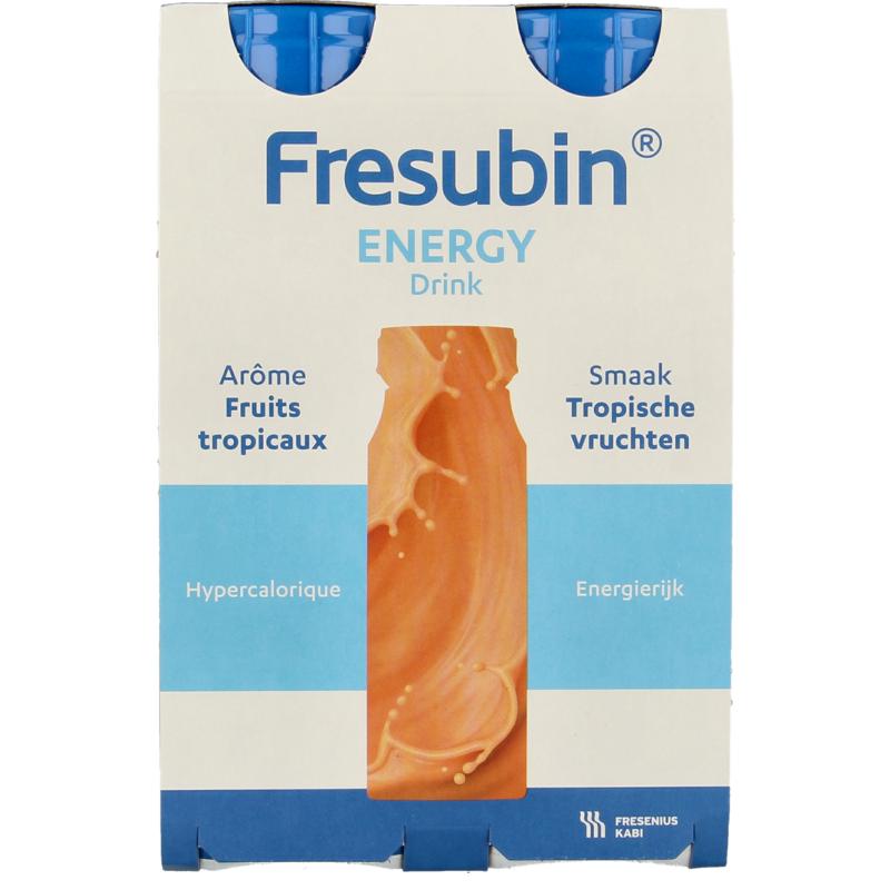 Fresubin Energy drink tropische vruchte n 200ml (4 stuks)