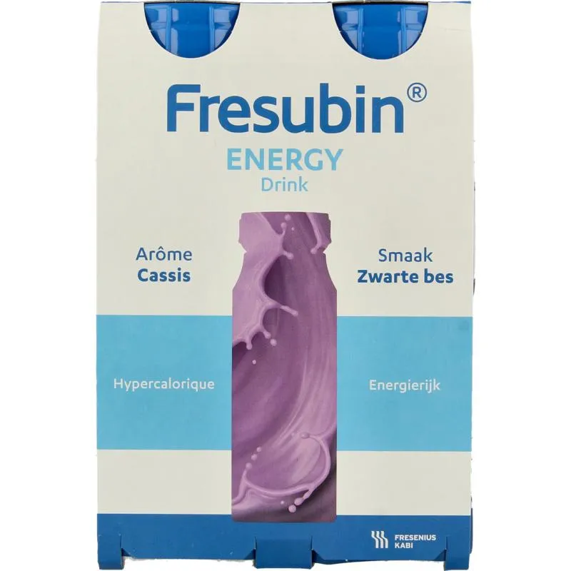 Fresubin Energy drink cassis 200ml (4 stuks)