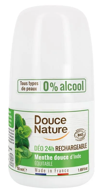 Douce Nature Deodorant roll on mint hervulb aar (50 gr)