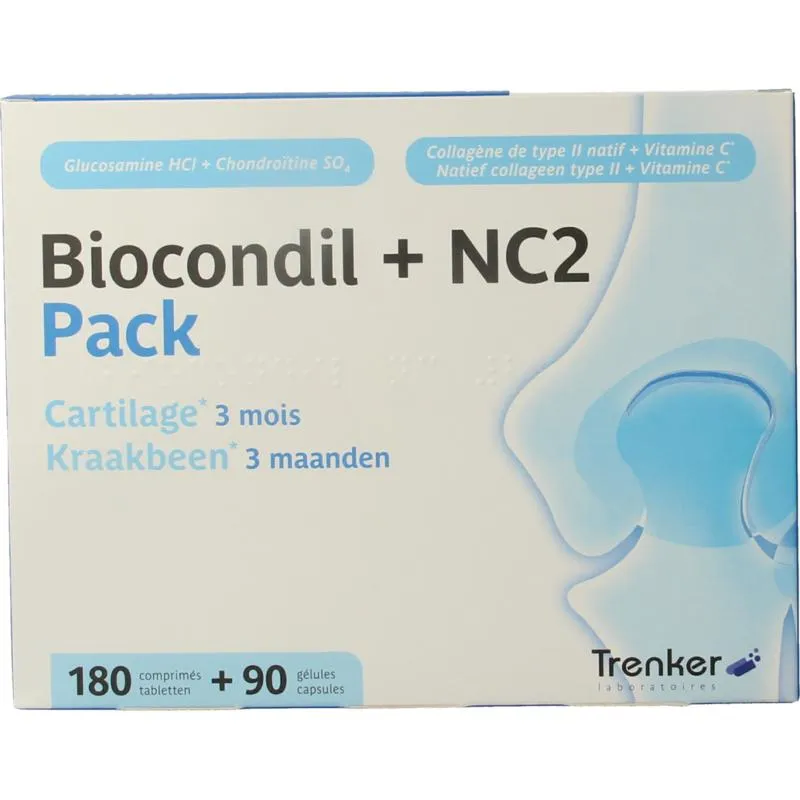 Trenker Biocondil 180 tabs + NC2 90 ca ps pack (1 set)