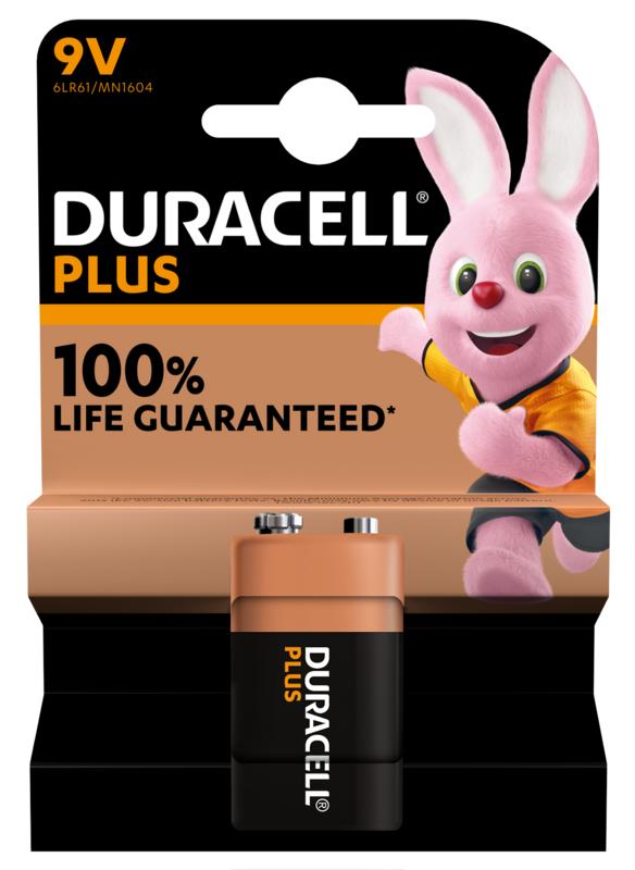 Duracell Alka plus 9V (1 stuk)