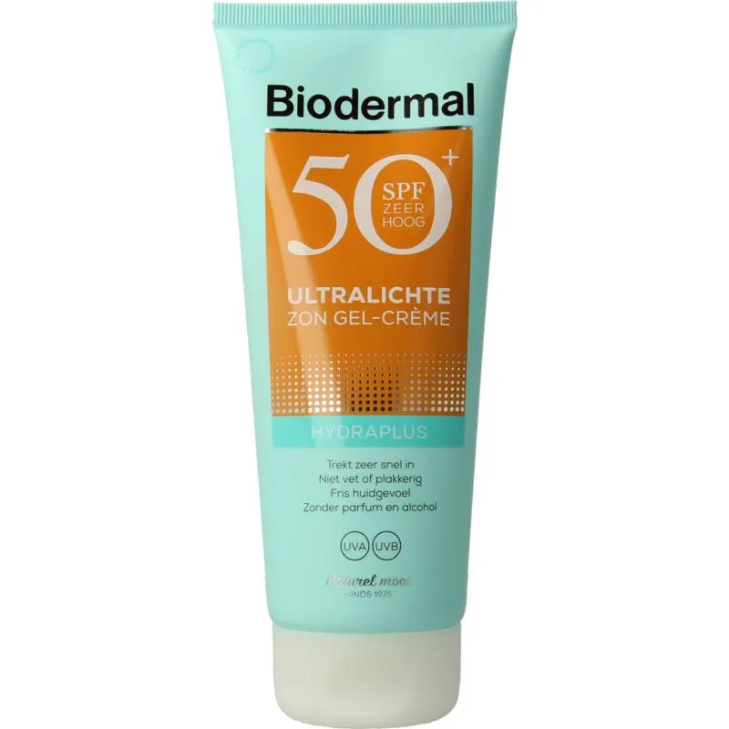 Biodermal Ultralichte Zon Gel-Creme SPF 50 (200 ml)