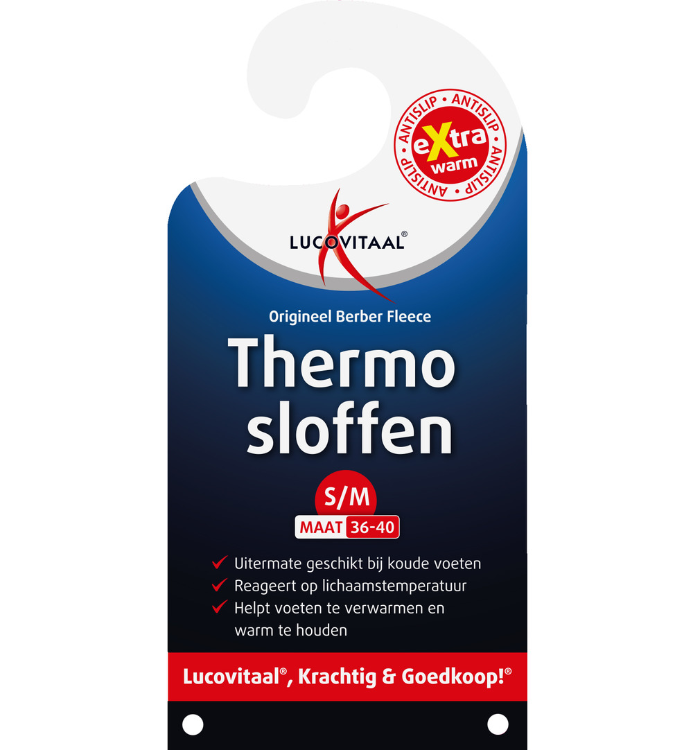 Lucovitaal Thermo Berber Slof 36-40 (1 paar)