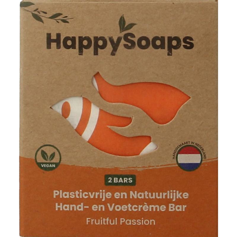 Happysoaps Hand & voetcreme bar fruitful passion (40 gr)