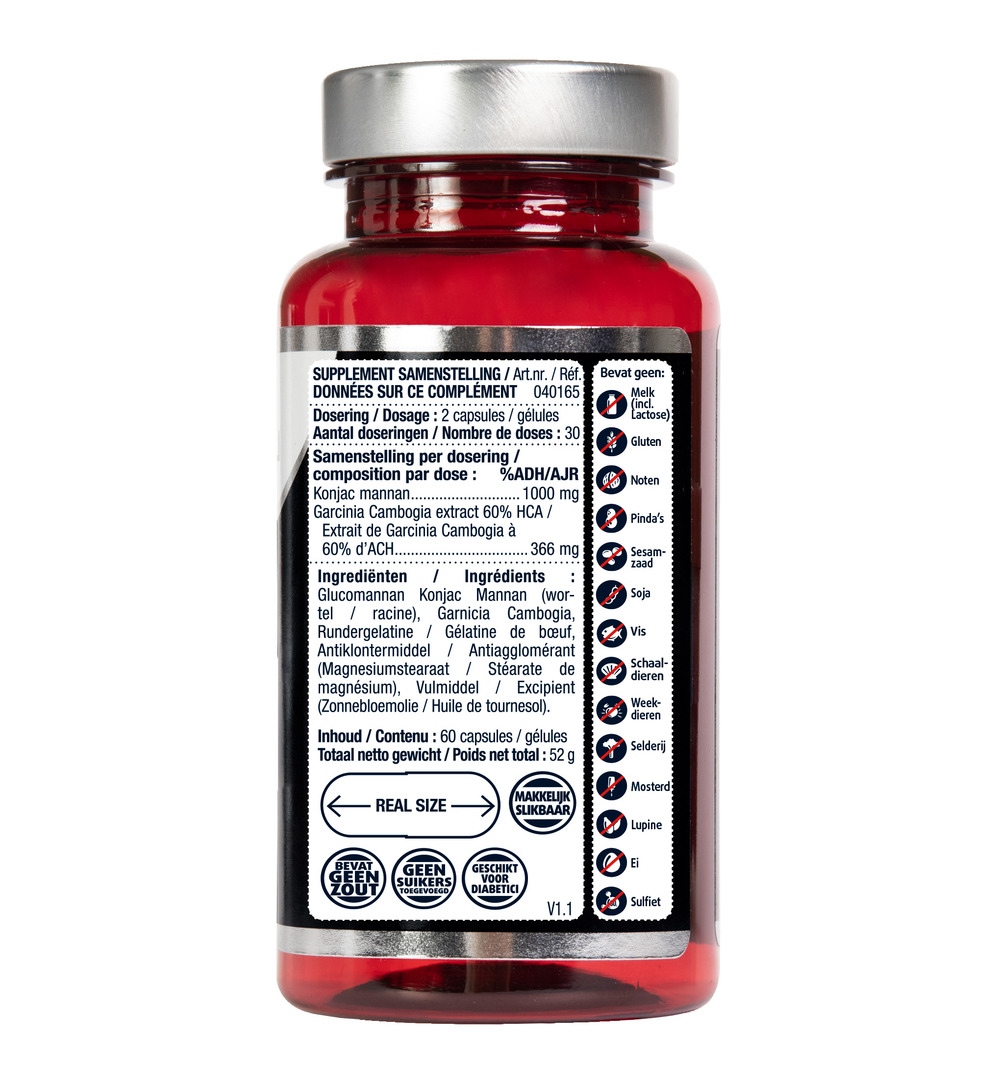 Lucovitaal Ideaal Gewicht Konjac Mannan Garcinia Cambogia (60 capsules)