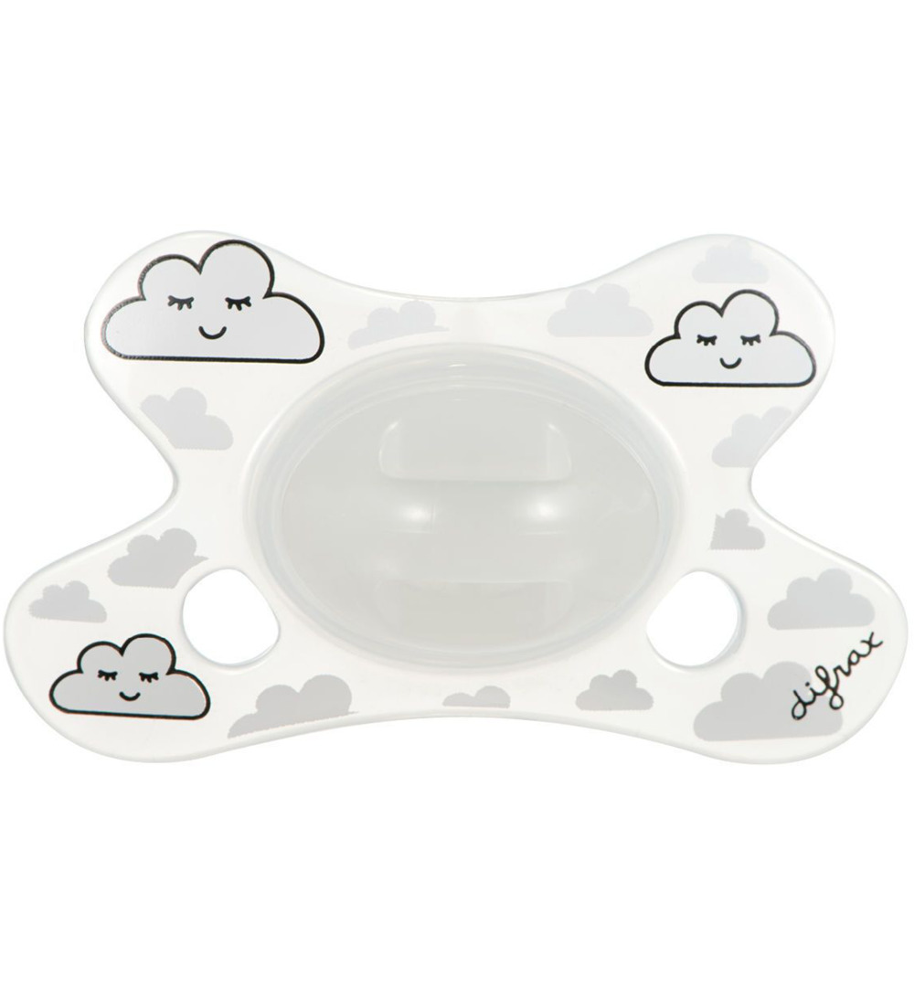 Difrax Fopspeen natural 0-6 maanden nacht (1 stuk)