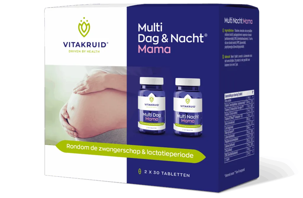 Vitakruid Multi Dag & Nacht Mama 100% Vegan (2 X 30 tabletten)