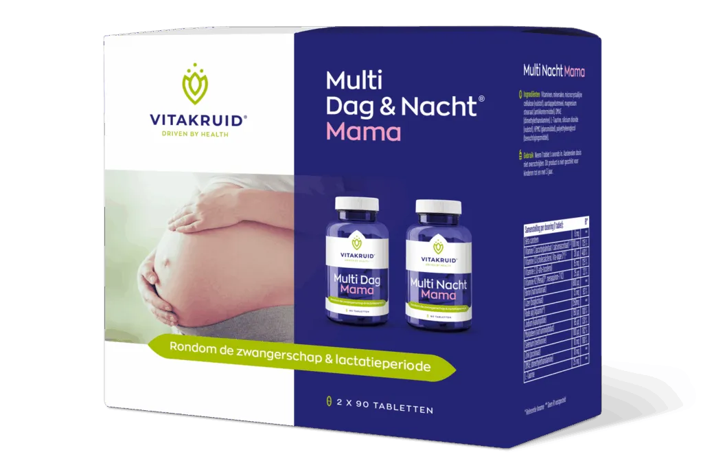 Vitakruid Multi Dag & Nacht Mama 100% Vegan (2 X 90 tabletten)
