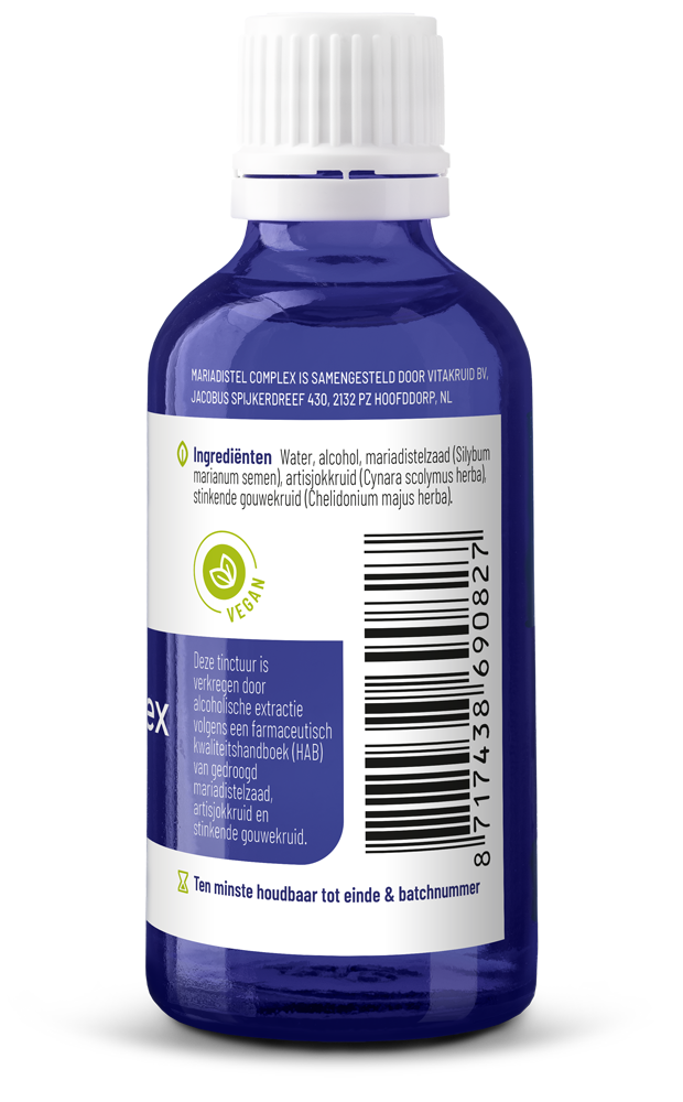 Vitakruid Mariadistel Complex Tinctuur 1:5 Met Oa Artisjok (50 ml)