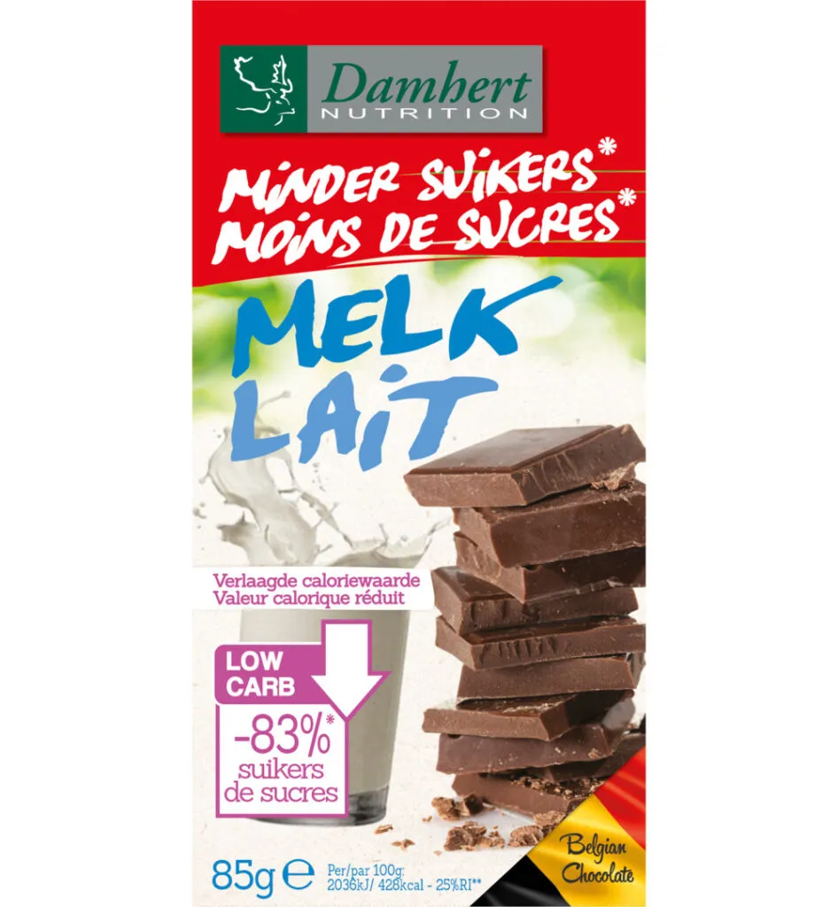 Damhert Chocoladetablet Melk (85 gr)