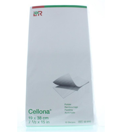 Cellona Polstervilt 19 x 38 cm wit (10 stuks)