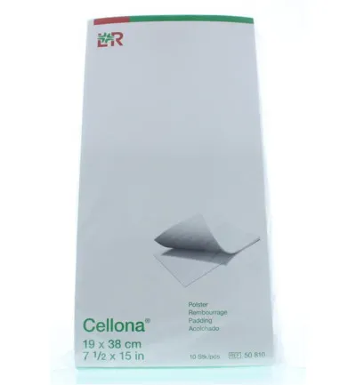 Cellona Polstervilt 19 x 38 cm wit (10 stuks)