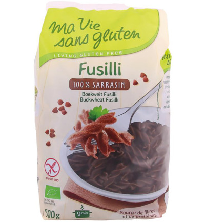 Ma Vie Sans Gluten Fusilli Boekweit Glutenvrij Bio (500 gr)