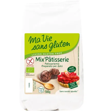 Ma Vie Sans Gluten Gebak Patisseriemix Glutenvrij Bio (500 gr)