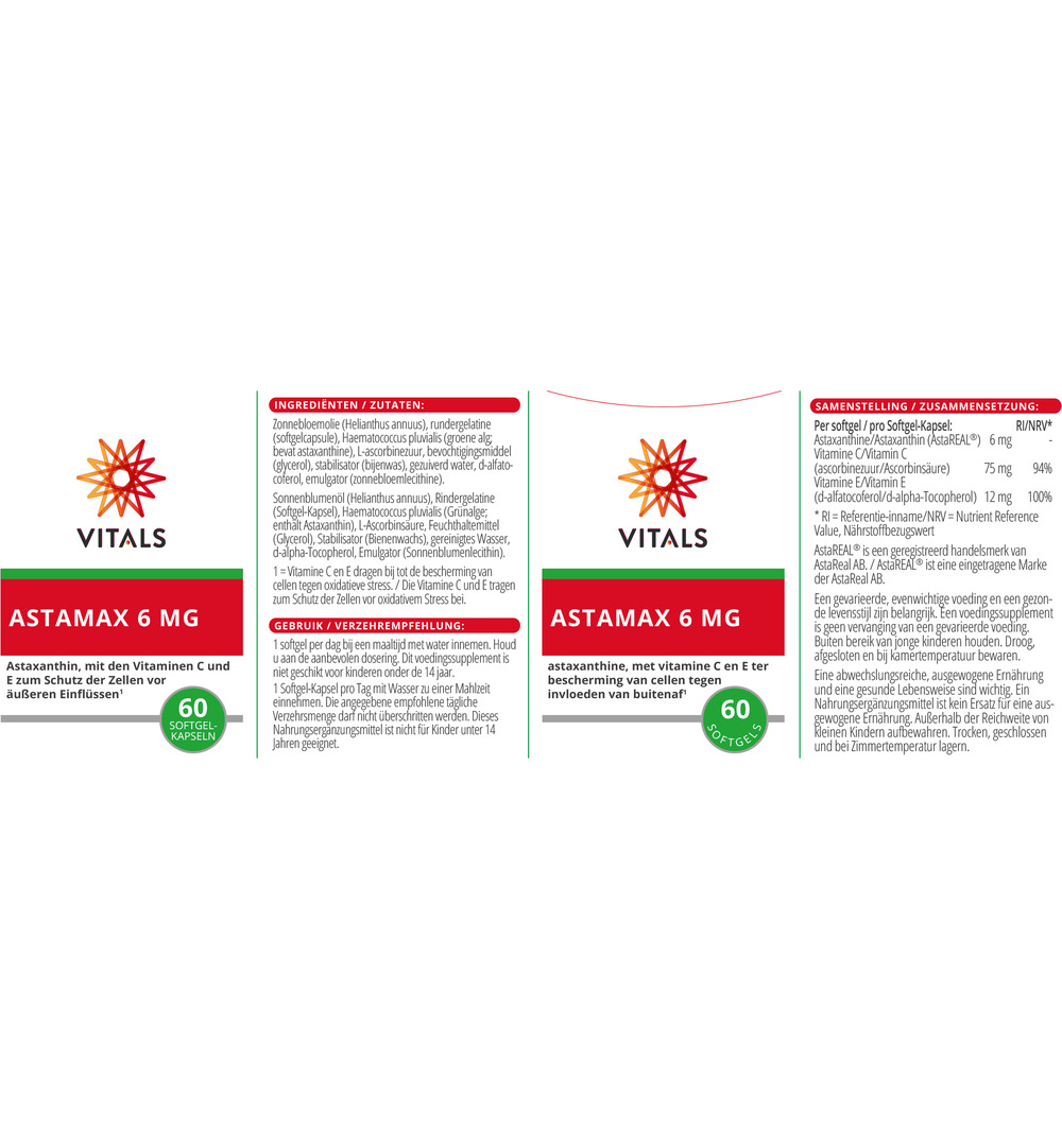 Vitals Astamax 6 mg (60 softgels) - image 3