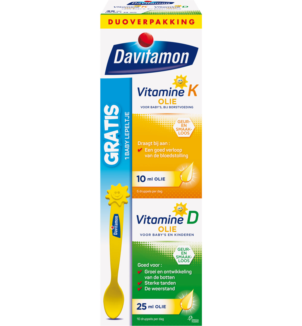 Davitamon Baby vitamine D & K 25mcg (35 ml)