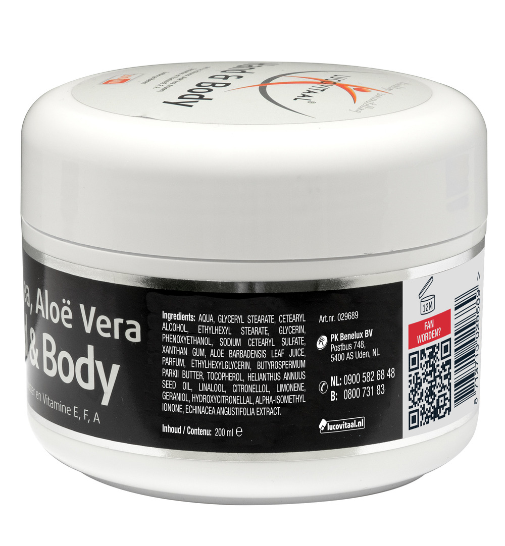 Lucovitaal Hand & Body Crème (200 ml)