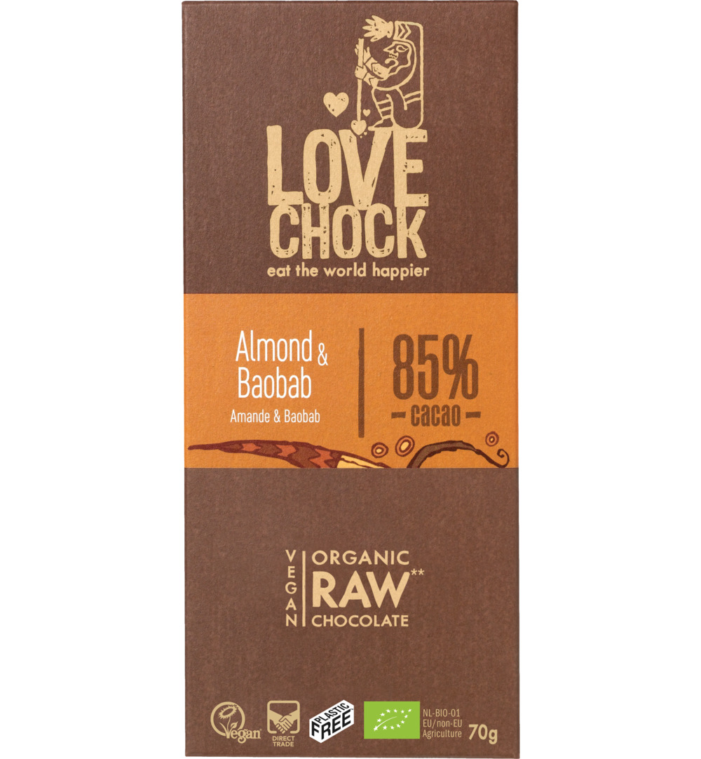 Lovechock Almond baobab bio (70 gr)