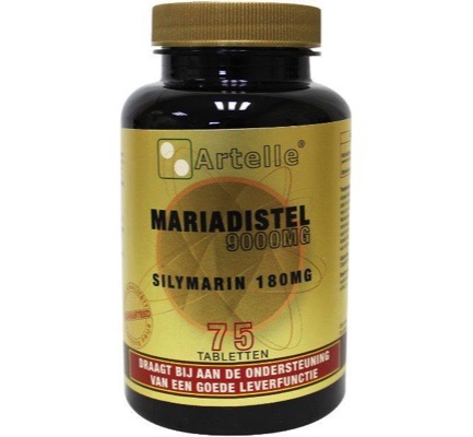 Artelle Mariadistel 9000mg silymarin 180mg (75 tabletten)