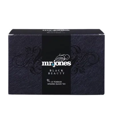Mr Jones Black Beauty Zwarte Thee Bio (20 stuks)