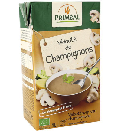 Priméal Veloute Gebonden Soep Champignons Bio (1000 ml)