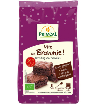 Priméal Bakmix voor brownies bio (350 gr)