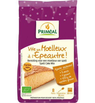 Priméal Bakmix voor speltcake bio (300 gr)