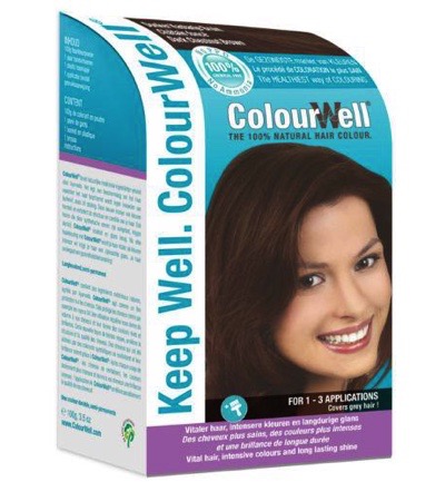 Colourwell 100% Natuurlijke Haarkleur Donker Kastanje Bruin (100 gr)