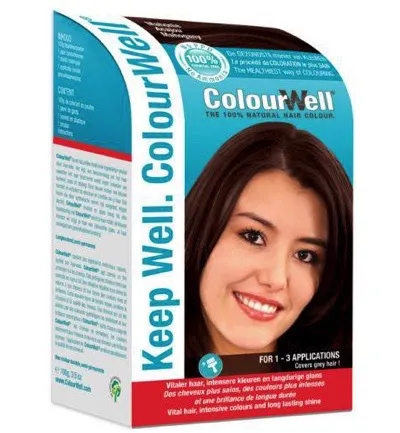 Colourwell 100% Natuurlijke haarkleur mahonie (100 gr)