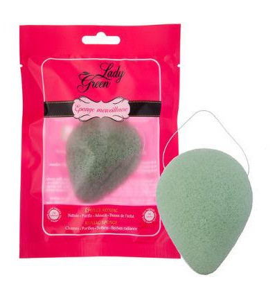 Ladygreen Konjac Gezicht Spons Aloe Vera (1 stuk)
