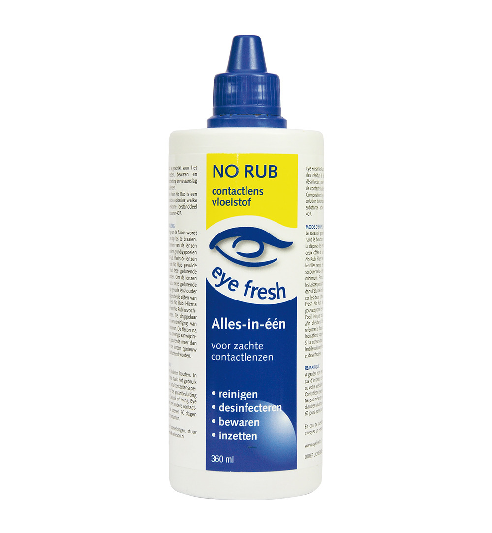 Eye Fresh No rub alles-in-1 vloeistof voor zachte lenzen (360 ml)