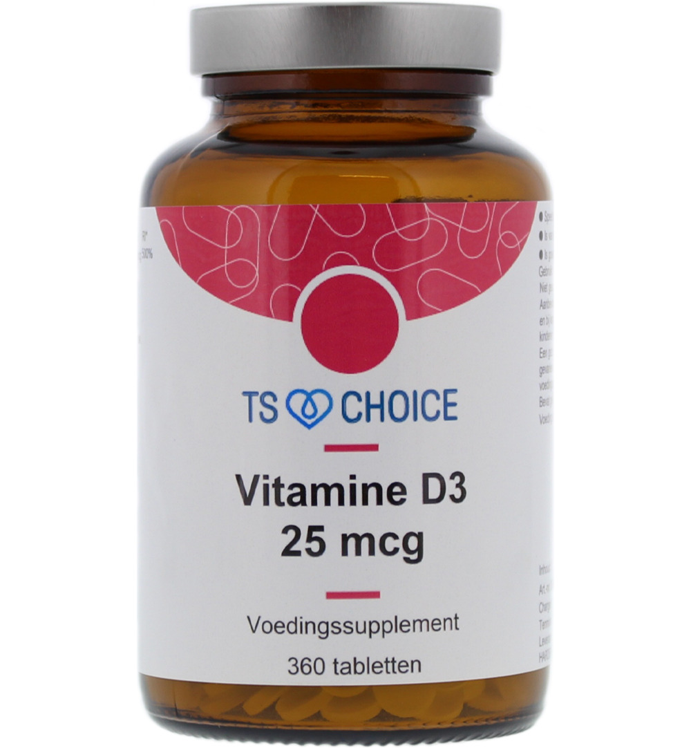 TS Choice Vitamine D3 25mcg (360 tabletten)