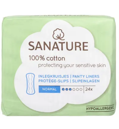 Sanature Inlegkruisje normaal 100% katoen (24 stuks)