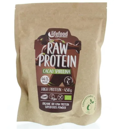Lifefood Raw Protein Cacao Spirulina Bio (450 gr)
