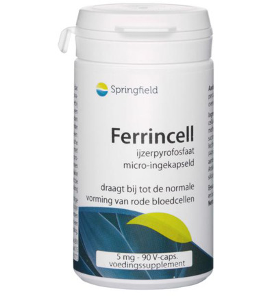 Springfield Ferrincell 44 mg - ijzer pyrofosfaat 5 mg (90 vega capsules)