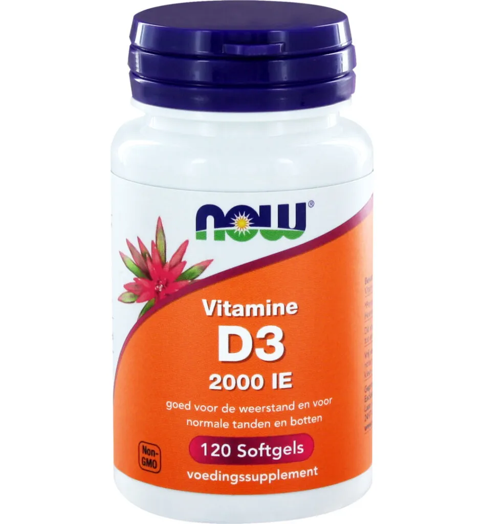 Now Vitamine D3 2000IE (120 softgels)
