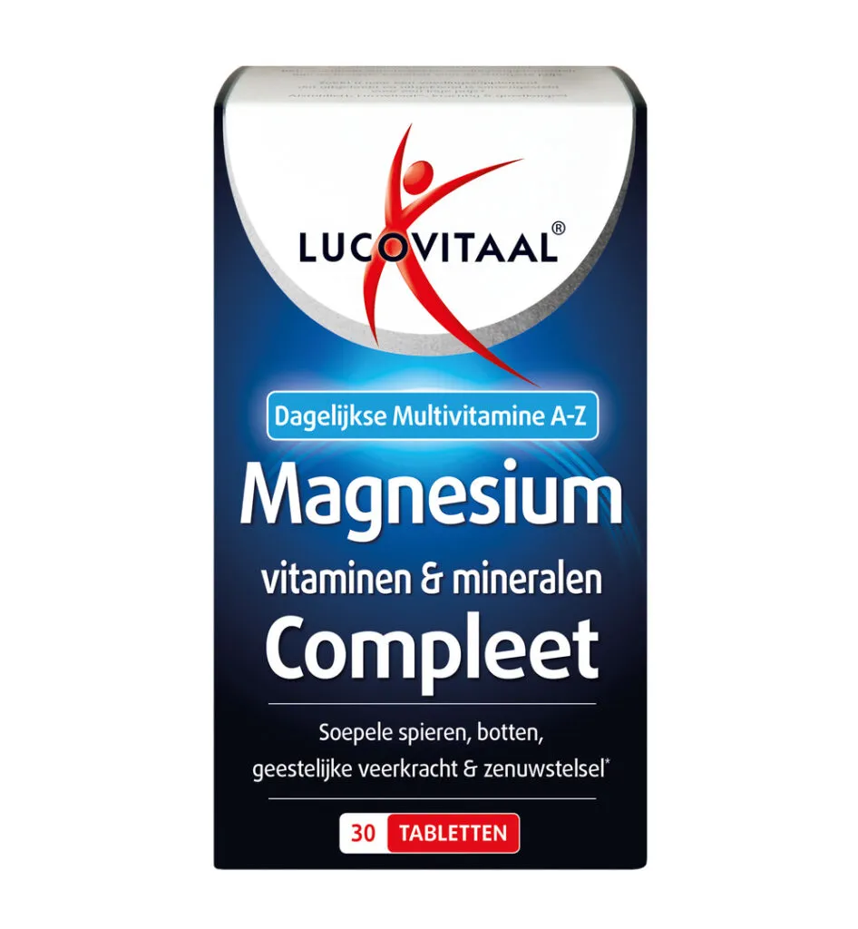 Lucovitaal Magnesium, Vitaminen & Mineralen Compleet (30 tabletten)