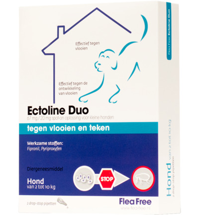 Flea Free Ectoline Duo Hond 2-10Kg Pipet (2 stuks) - image 2