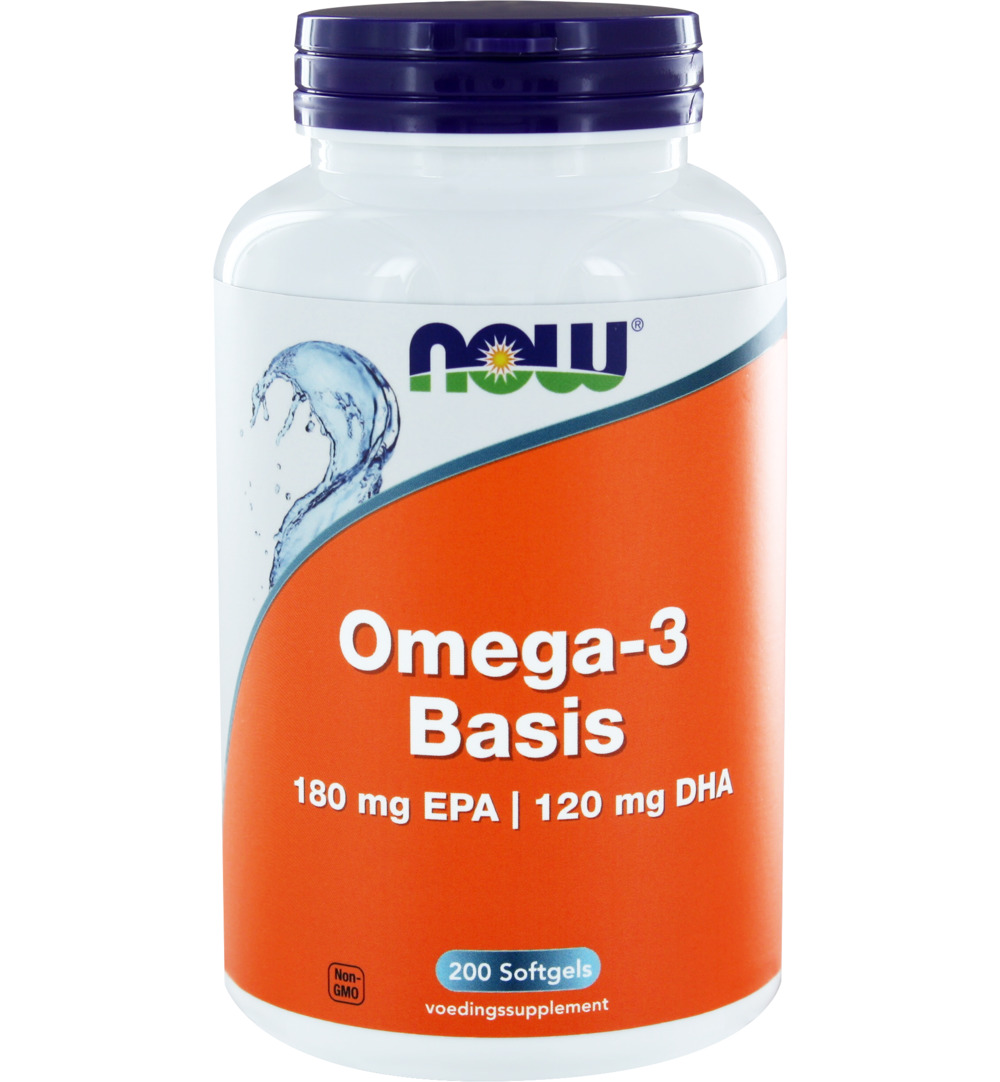 Now Omega-3 Basis 180 Mg Epa 120 Mg Dha (200 softgels)