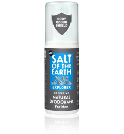 Salt Of The Earth Natuurlijke deo pure armour spray for men (100 ml)