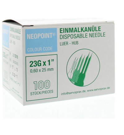 Neopoint Injectienaald steriel 0.6 x 25 (100 stuks)