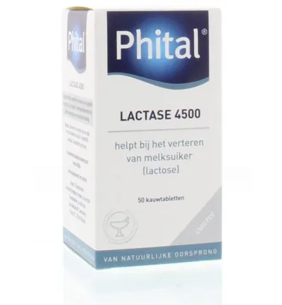 Phital Lactase 4500 (50 kauwtabletten)