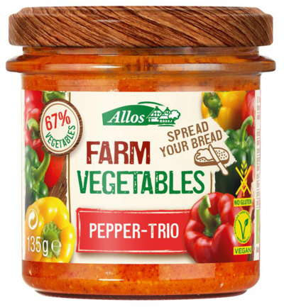 Allos Farm vegetables pepper trio bio (135 gr)