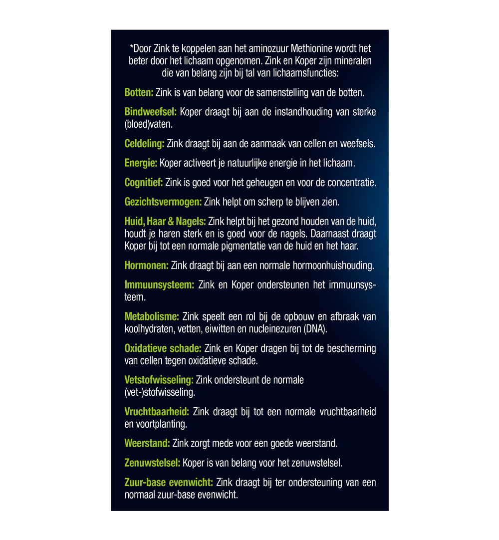 Lucovitaal Zinkmethionine & Koper (60 capsules) - image 4