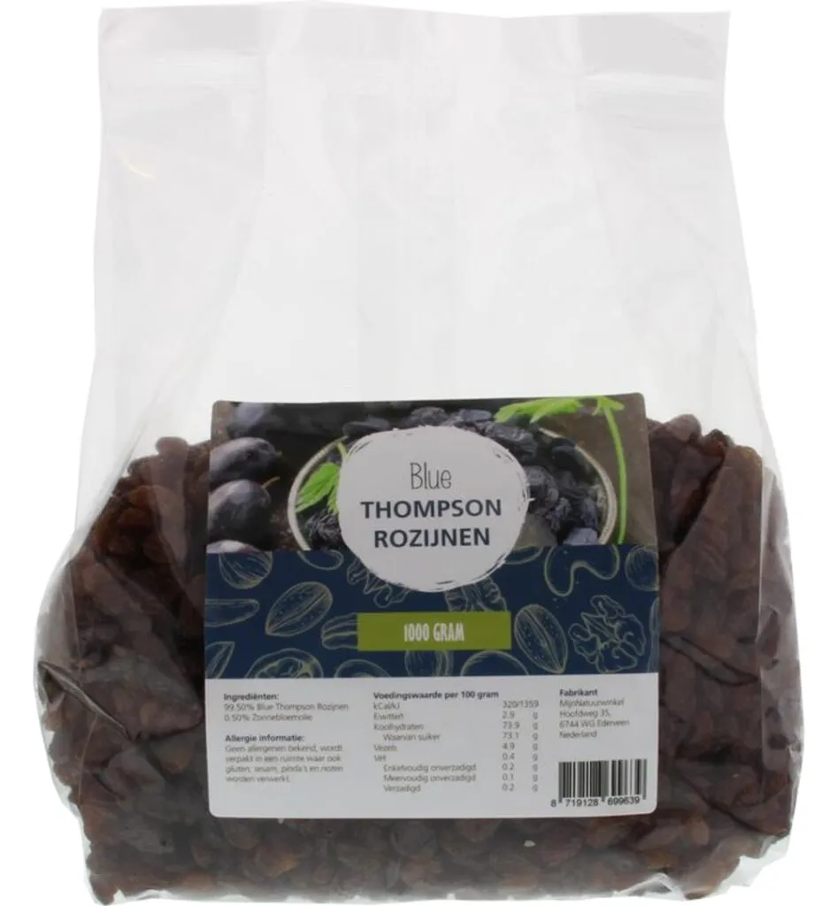 Mijnnatuurwinkel Blue Thompson Rozijnen (1000 gr)