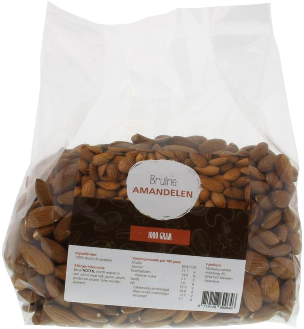 Mijnnatuurwinkel Bruine Amandelen (1000 gr)